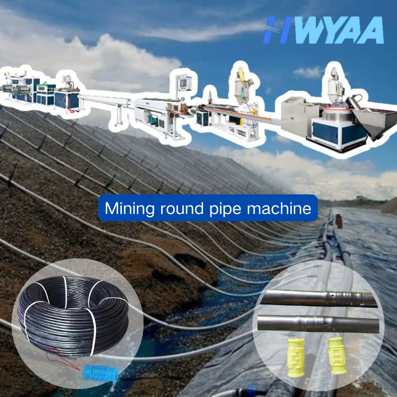 Mine Heap Leaching Round Dripper Drip Irrigation Pipe Making Machine